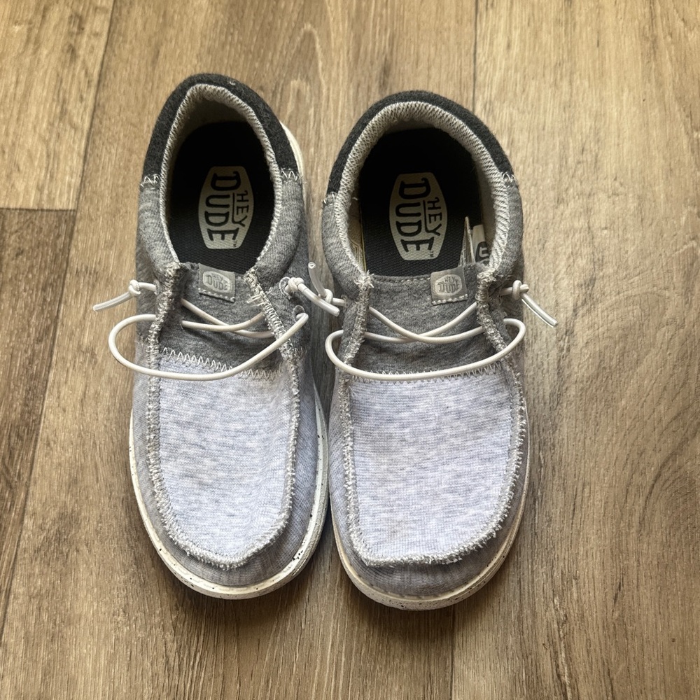 Hey Dude Light Gray Slip-On Shoes